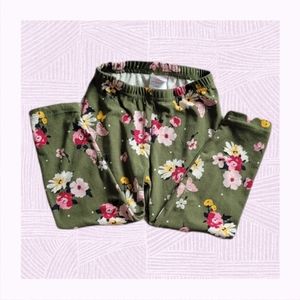 Cute floral girls leggings